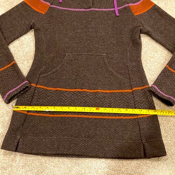(S) Prana Caitlyn Tunic Sweater, Espresso, Wool Blend - Picture 10 of 13